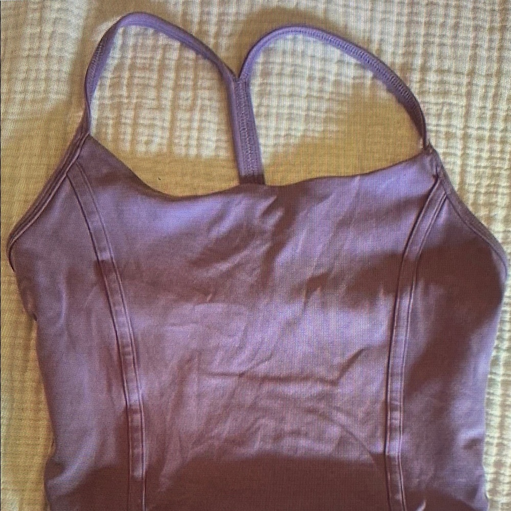 Purple Strappy Tank Top